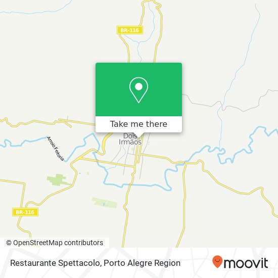 Mapa Restaurante Spettacolo, Avenida São Miguel, 1021 Centro Dois Irmãos-RS 93950-000