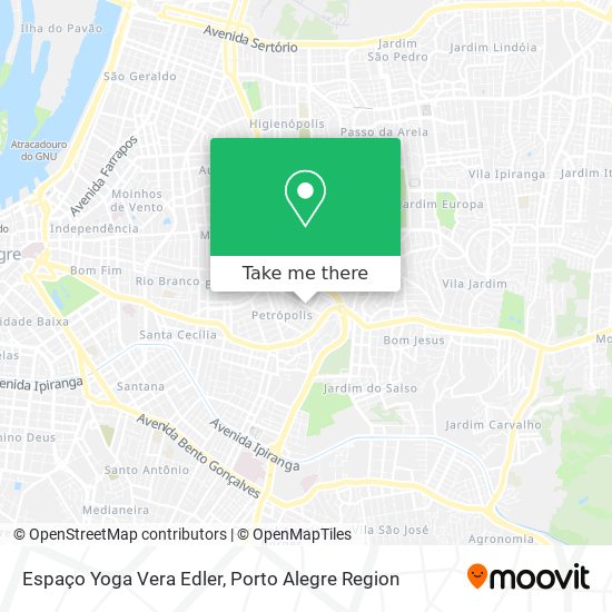 Espaço Yoga Vera Edler map