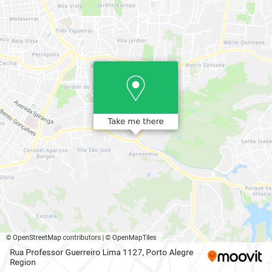 Mapa Rua Professor Guerreiro Lima 1127