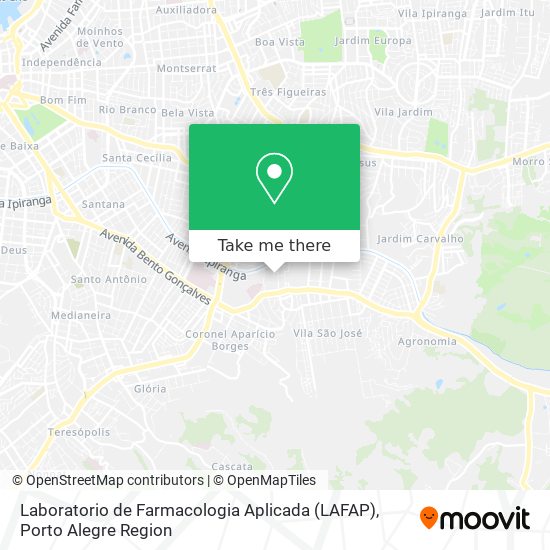 Laboratorio de Farmacologia Aplicada (LAFAP) map
