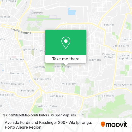 Avenida Ferdinand Kisslinger 200 - Vila Ipiranga map