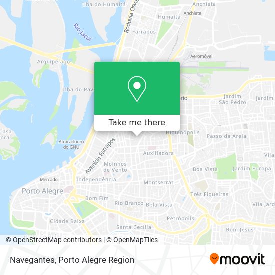 Navegantes map