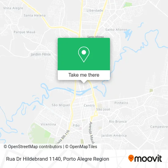 Rua Dr Hildebrand 1140 map
