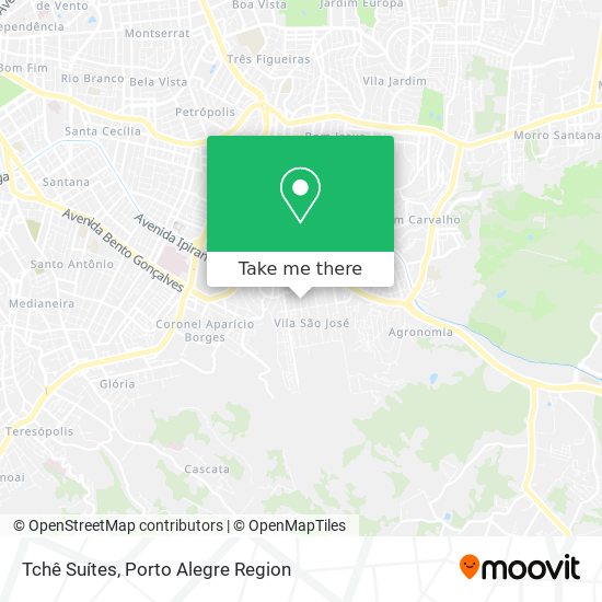 Tchê Suítes map
