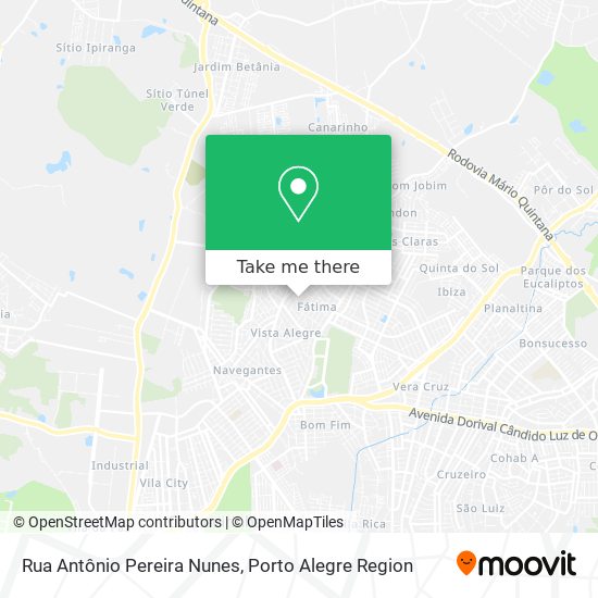 Rua Antônio Pereira Nunes map