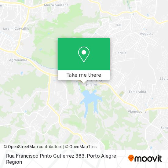 Mapa Rua Francisco Pinto Gutierrez 383