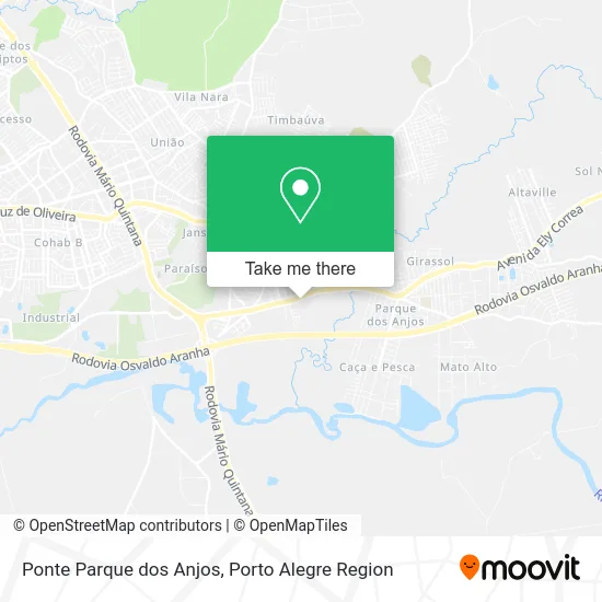 Ponte Parque dos Anjos map