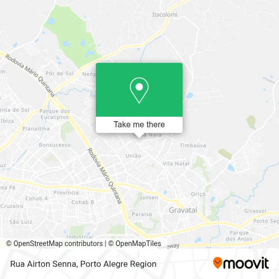 Rua Airton Senna map