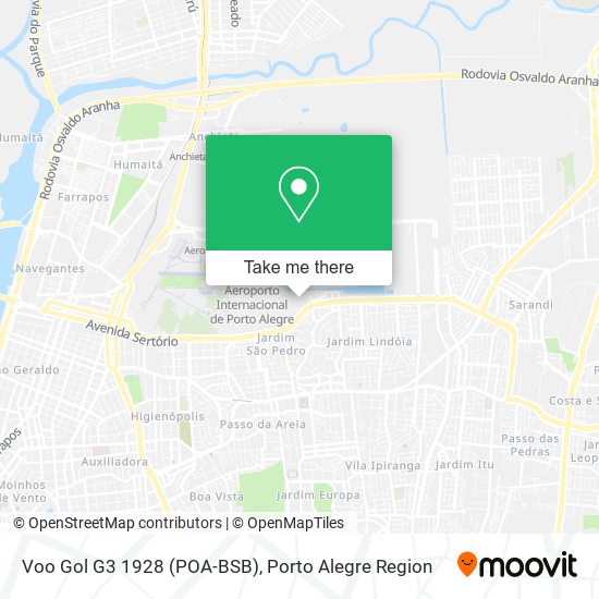 Voo Gol G3 1928 (POA-BSB) map
