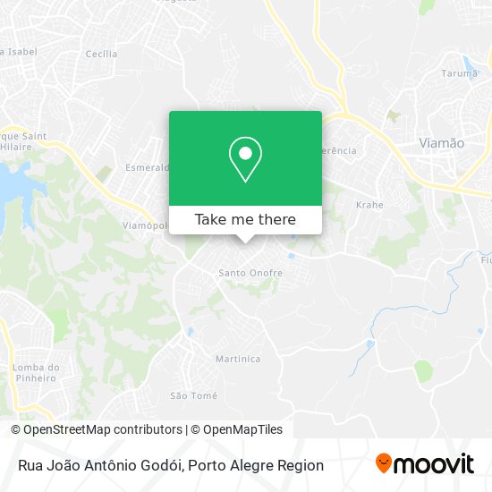 Rua João Antônio Godói map