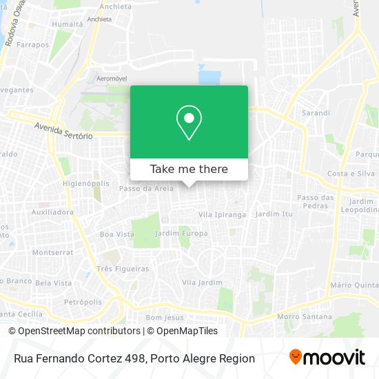 Mapa Rua Fernando Cortez 498