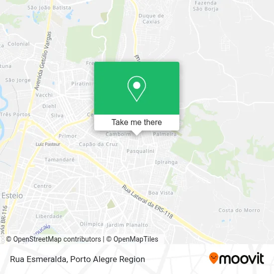 Rua Esmeralda map