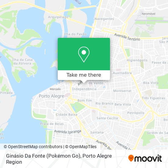 Ginásio Da Fonte (Pokémon Go) map