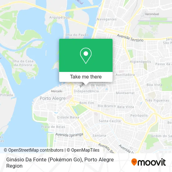 Ginásio Da Fonte (Pokémon Go) map