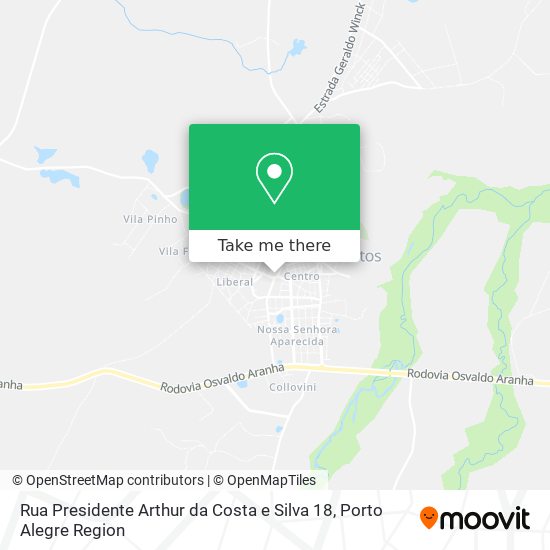 Mapa Rua Presidente Arthur da Costa e Silva 18