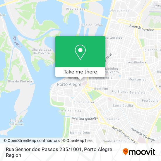 Mapa Rua Senhor dos Passos 235/1001