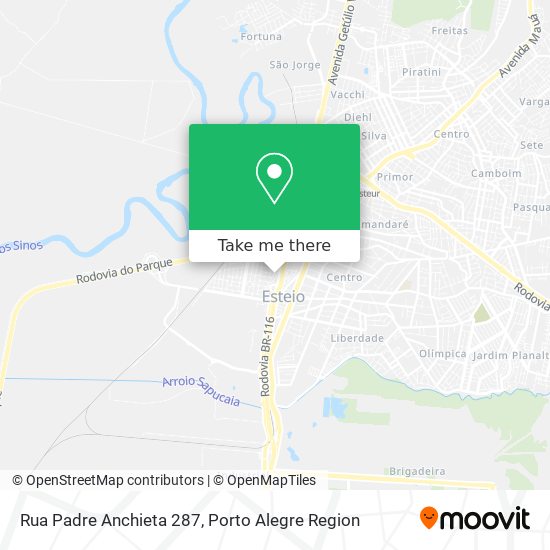 Mapa Rua Padre Anchieta 287