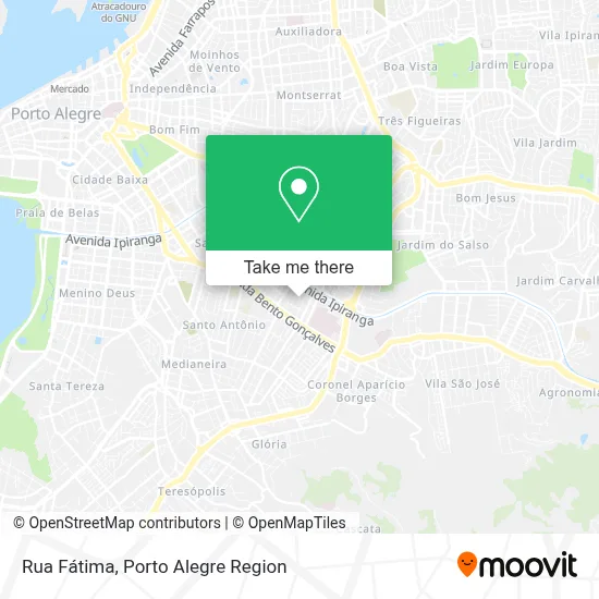 Rua Fátima map