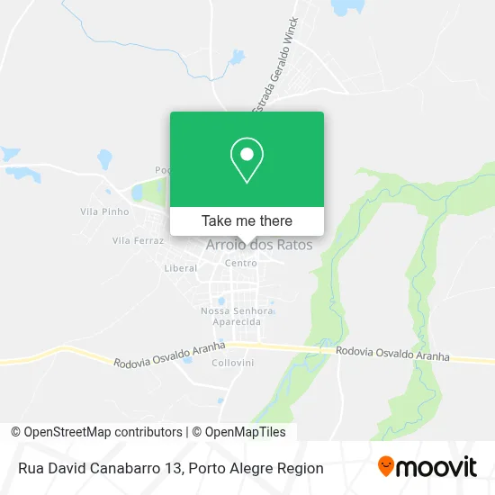 Rua David Canabarro 13 map