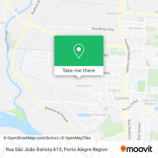 Rua São João Batista 615 map