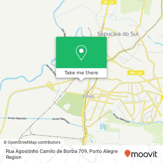 Rua Agostinho Camilo de Borba 709 map