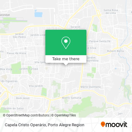 Capela Cristo Operário map