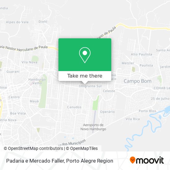 Padaria e Mercado Faller map