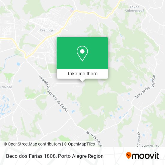 Beco dos Farias 1808 map