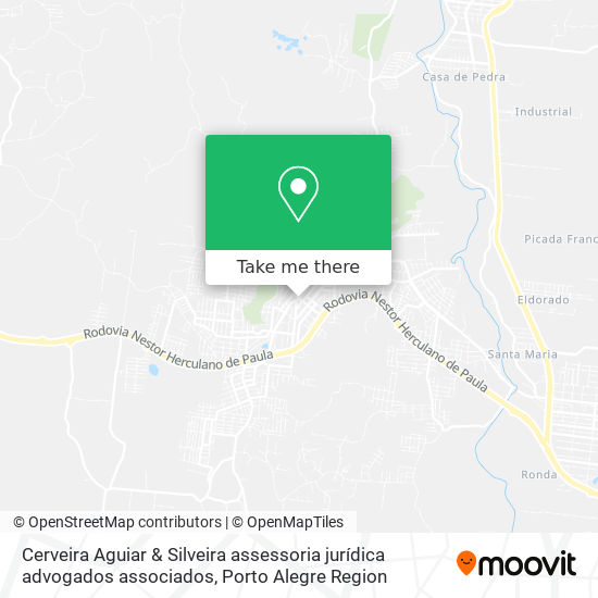 Mapa Cerveira Aguiar & Silveira assessoria jurídica advogados associados