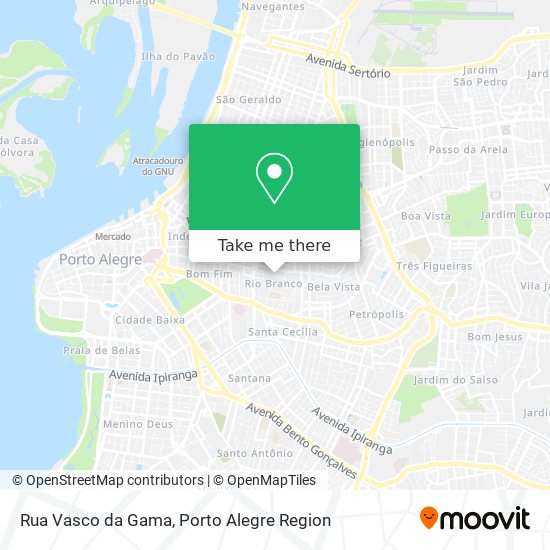 Mapa Rua Vasco da Gama