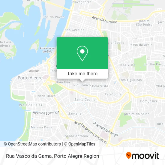 Rua Vasco da Gama map