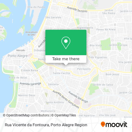 Rua Vicente da Fontoura map