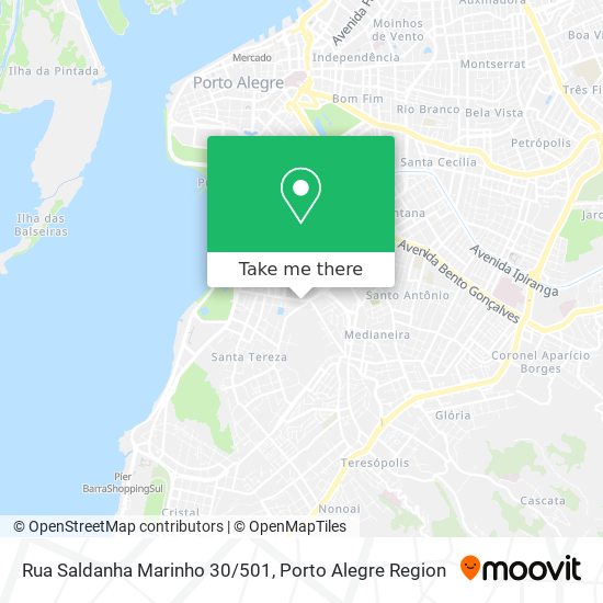 Mapa Rua Saldanha Marinho 30/501