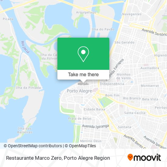 Mapa Restaurante Marco Zero