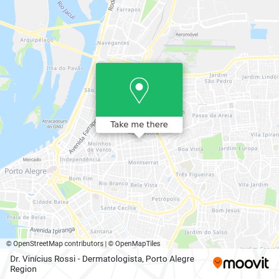 Mapa Dr. Vinícius Rossi - Dermatologista