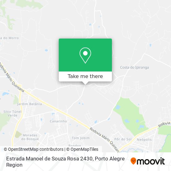 Mapa Estrada Manoel de Souza Rosa 2430