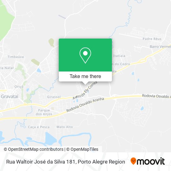 Mapa Rua Waltoir José da Silva 181