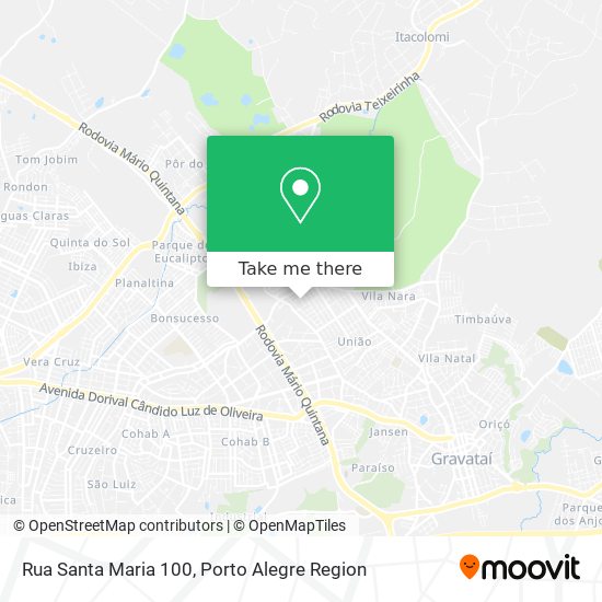 Mapa Rua Santa Maria 100