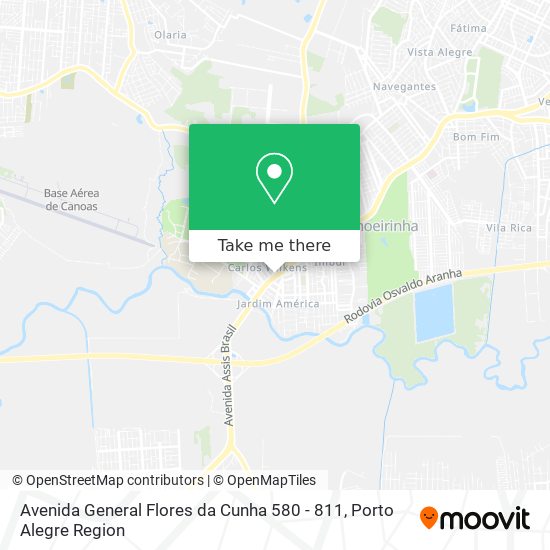 Mapa Avenida General Flores da Cunha 580 - 811