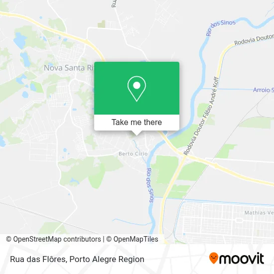 Rua das Flôres map