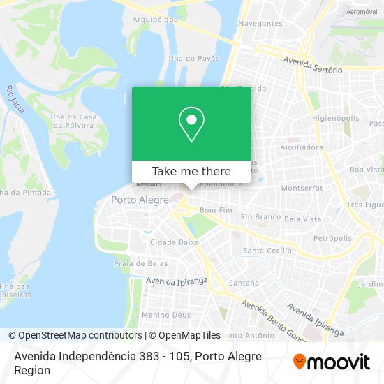 Avenida Independência 383 - 105 map