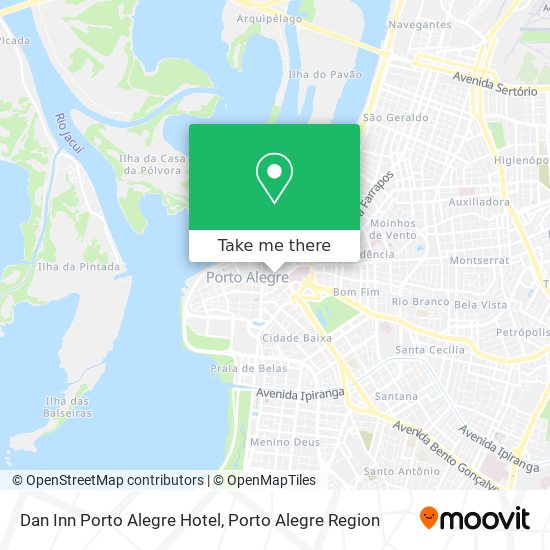 Mapa Dan Inn Porto Alegre Hotel