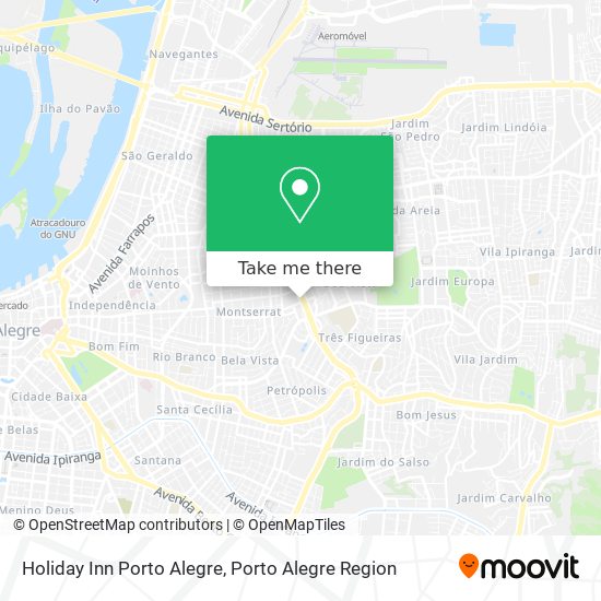 Holiday Inn Porto Alegre map