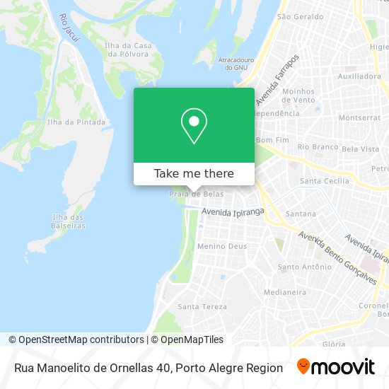 Mapa Rua Manoelito de Ornellas 40