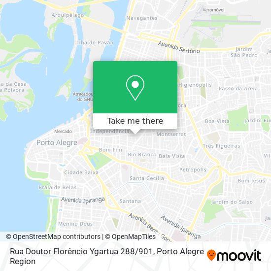 Mapa Rua Doutor Florêncio Ygartua 288 / 901