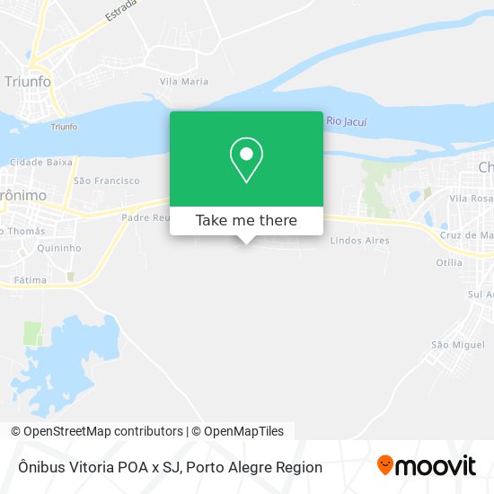 Ônibus Vitoria POA x SJ map
