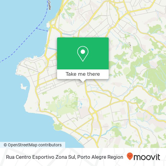 Mapa Rua Centro Esportivo Zona Sul