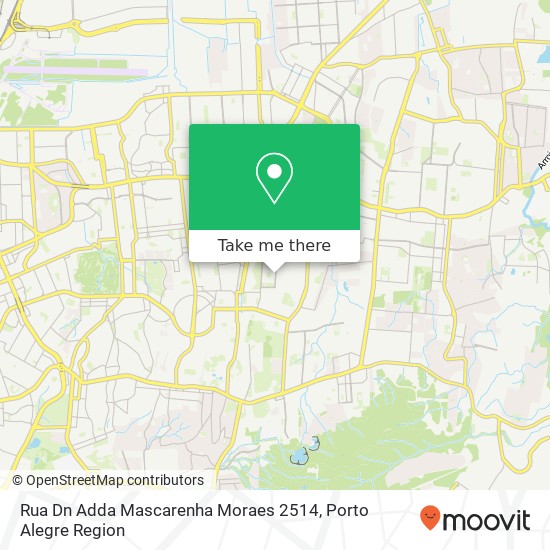 Mapa Rua Dn Adda Mascarenha Moraes 2514