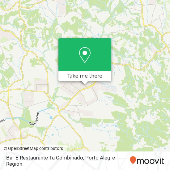 Mapa Bar E Restaurante Ta Combinado, Avenida Economista Nilo Wulff Restinga Porto Alegre-RS 91790-000