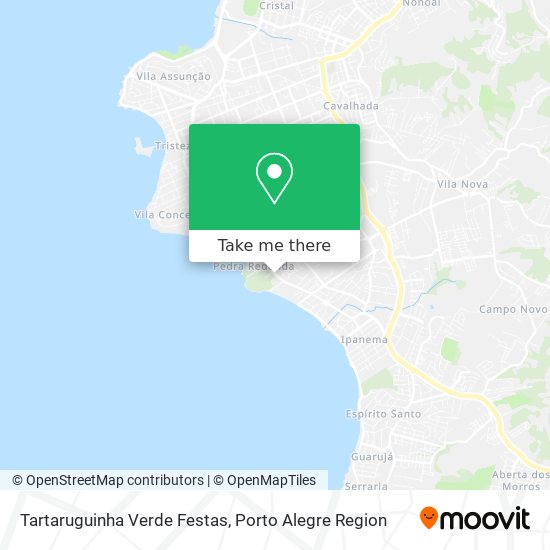 Tartaruguinha Verde Festas map